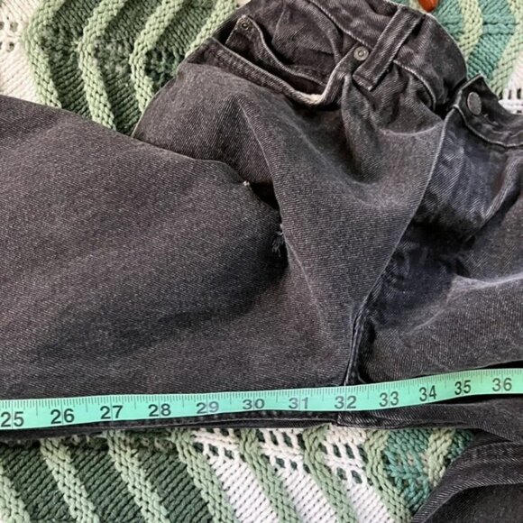 Vintage Dakota Black Straight Leg Distressed Jeans 30x32 - Picture 7 of 9